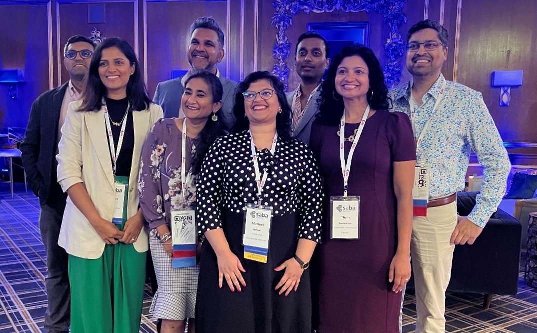 [Palvia is second from the left at the SABA Leadership Institute Reception] 